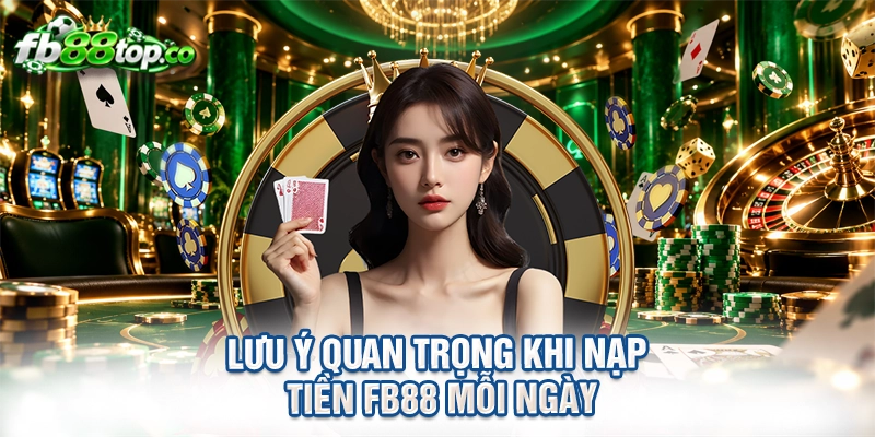 Lưu ý quan trọng khi nạp tiền FB88 mỗi ngày
